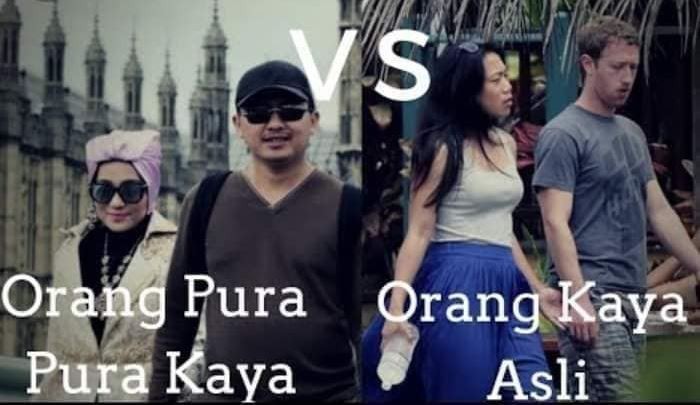Gampang sirik saat melihat orang lain kelihatan lebih kaya dari dia. Sementara orang kaya beneran lebih cuek sama itu semua.