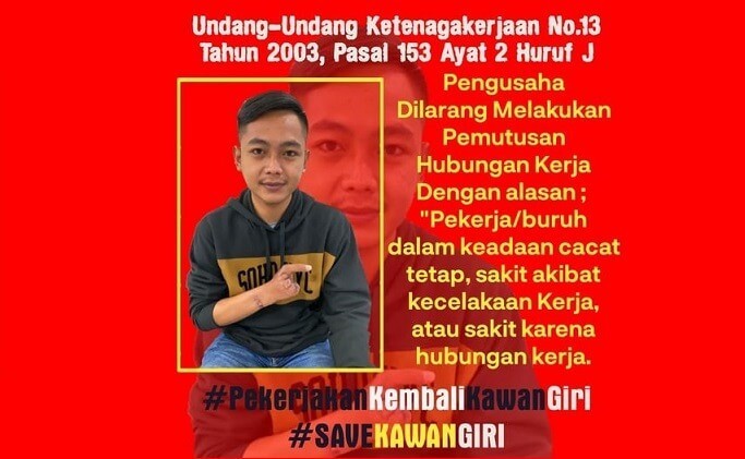 Kronologi Kasus Kawan Giri Pamungkas, Dihabisin Kontrak Kerja Karena Kecelakaan