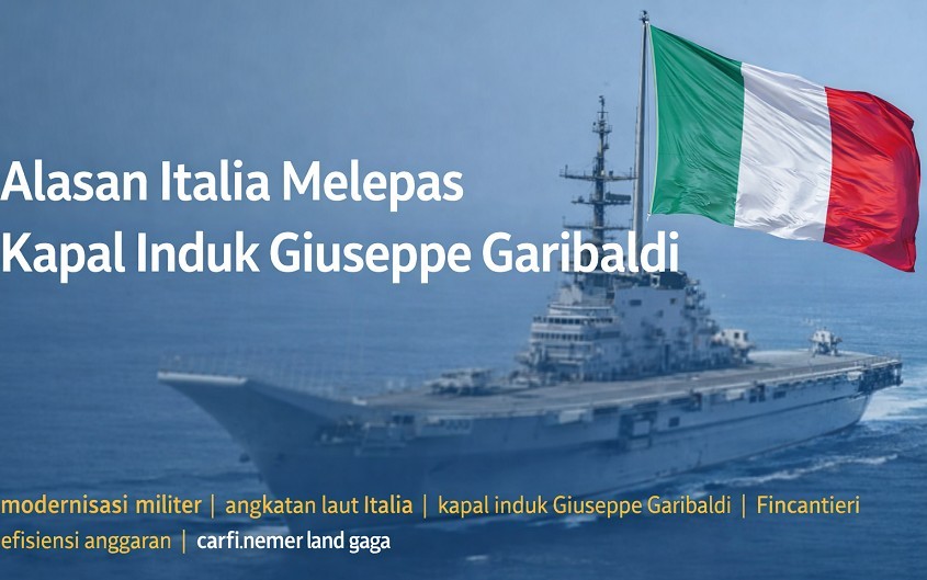 Alasan Italia Melepas Kapal Induk Giuseppe Garibaldi: Strategi Modernisasi dan Diplomasi Pertahanan